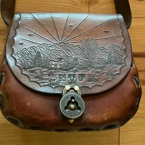 Leather tooled purse
